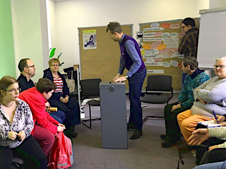 Wahl-Workshop in Einfacher Sprache