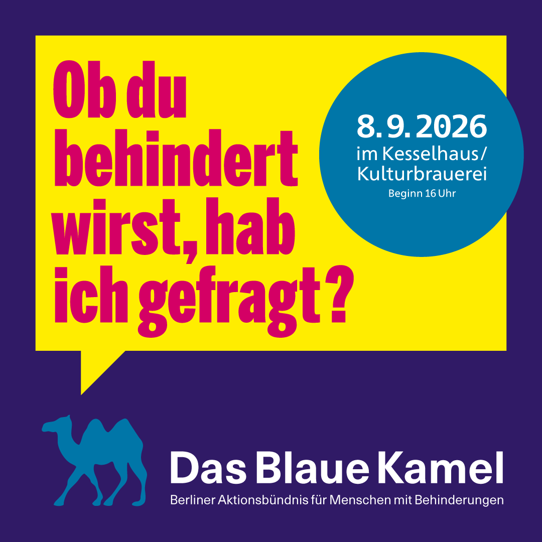 Banner Wahlinformationsparty 2026 Das Blaue Kamel